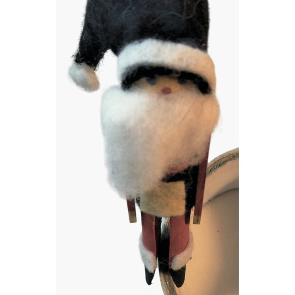 Clothespin Santa Claus Christmas Ornament - Picture 5 of 7